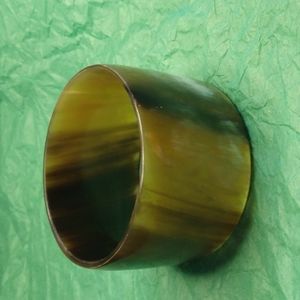 African bangle bracelet made of bovine horn